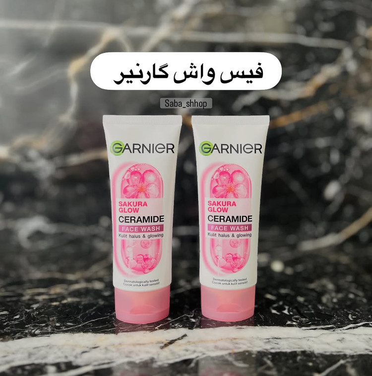 فیس واش گارنیر Sakura Glow Ceramide